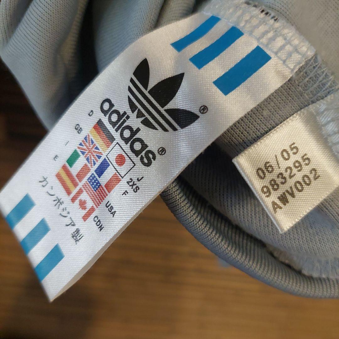 adidas⭐レア⭐ヴィンテージ⭐記載2XS⭐レディースM相当⭐グレー