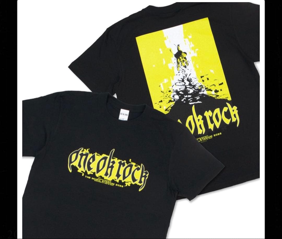 【未開封、即発送】ONE OK ROCK ライブTシャツ ブラックイエロー L