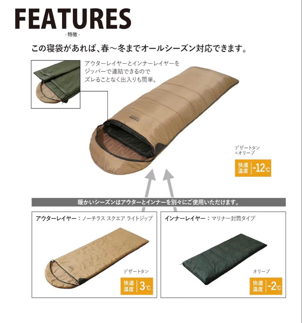 Snugpak ベースキャンプ スリープシステム スクエア ライトジップ