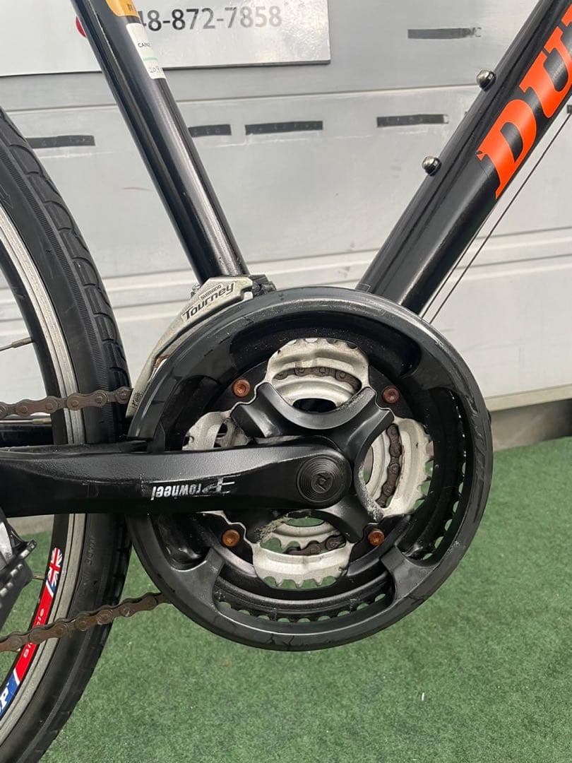 DUNLOP クロスバイク 700C ブラック 通勤 通学 スポーツ自転車