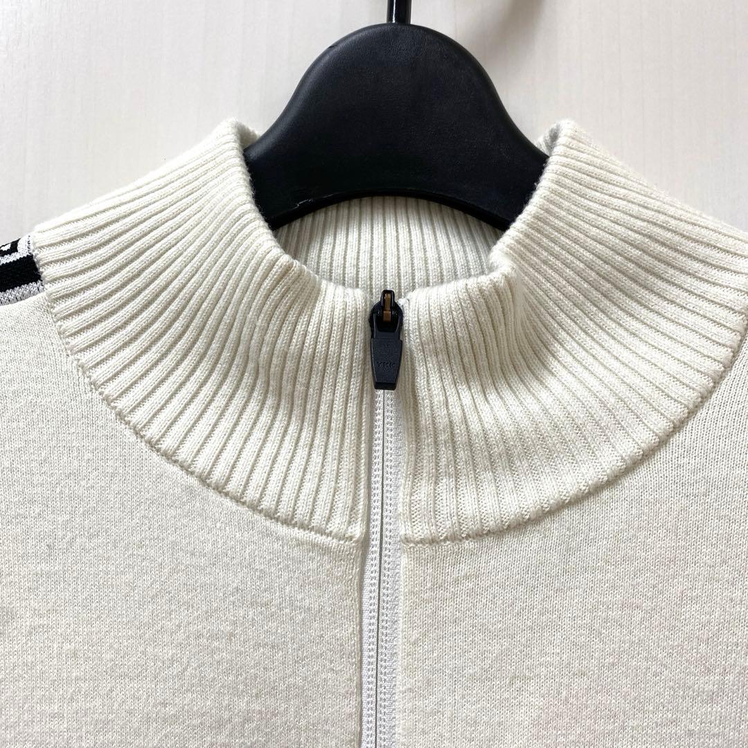 BEAMS GOLF ハーフジップニット オフホワイト