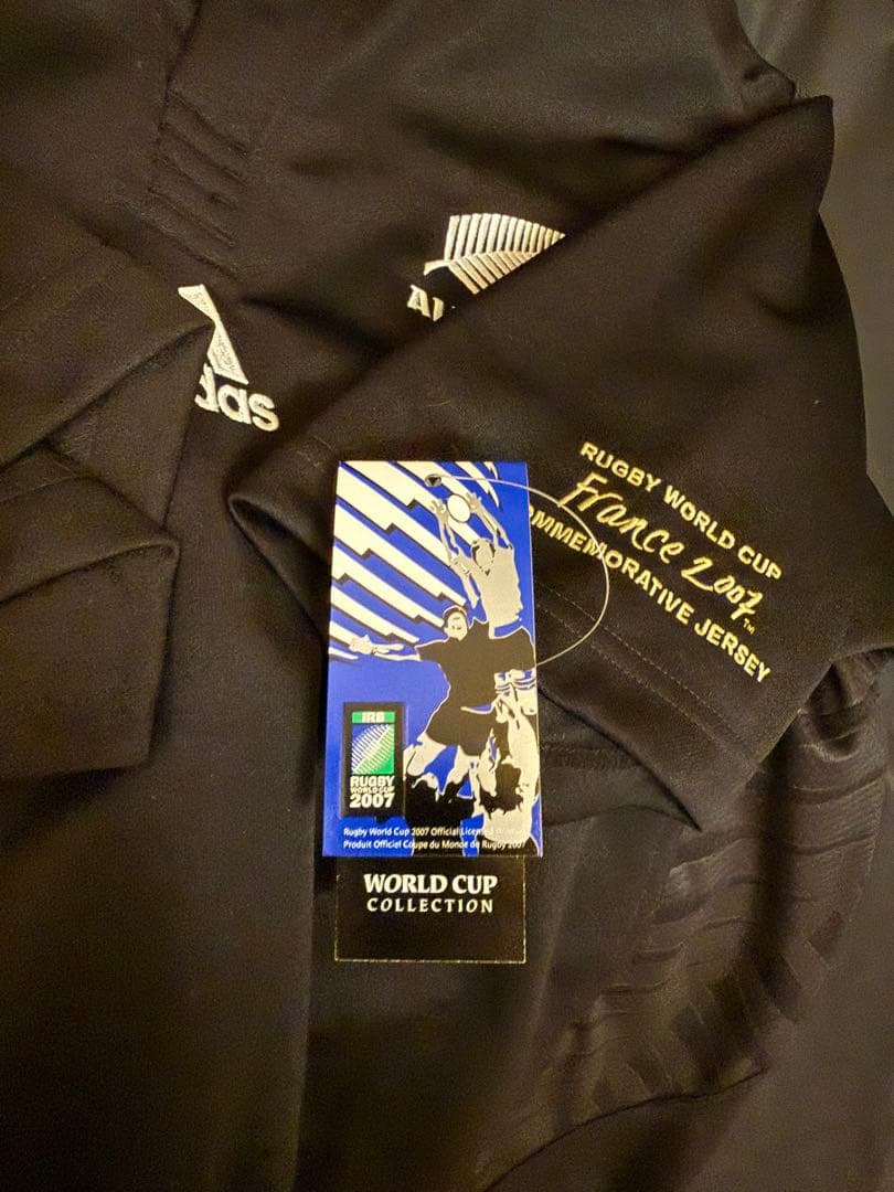 【新品】ALL BLACKS 2007ラグビーワールドカップ公式ユニフォーム S