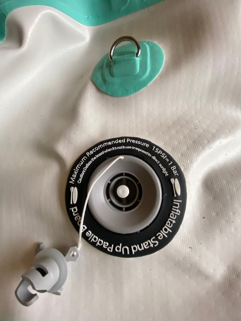 (中古)awesafe空気注入式 パドルボード*電動ポンプ付き(ライトブルー)