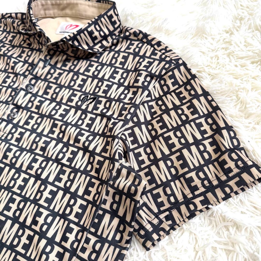 【新品同様】マスターバニーエディション　ロゴ刺繍　半袖ポロシャツ　XL ベージュ