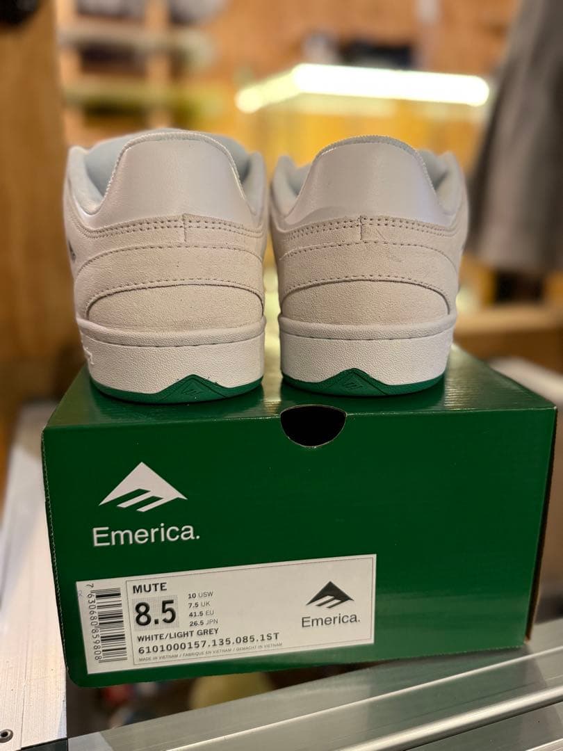 Emerica MUTE スケボー ホワイト/グリーン26.5cm