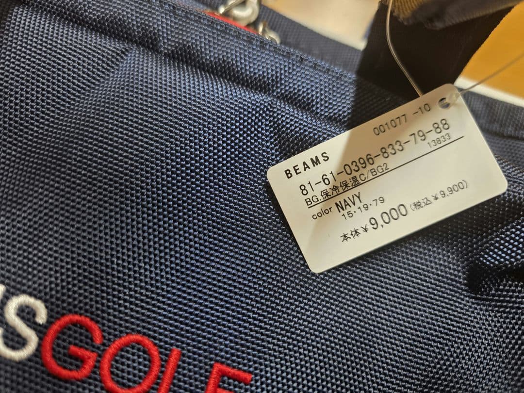 BEAMS GOLF ラウンドバッグ　ネイビー