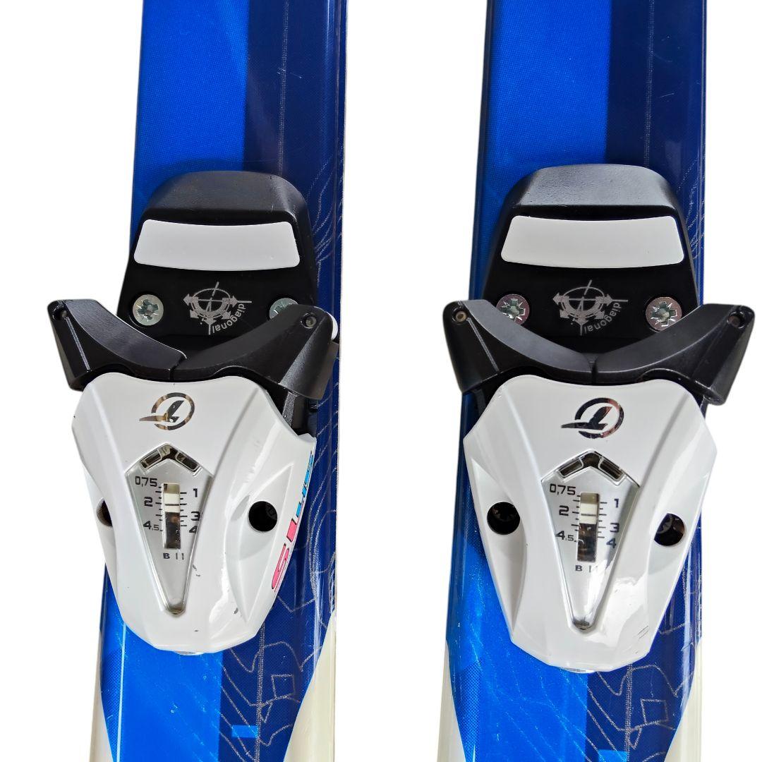 SALOMON 130cm スキー板 KIZAKI 90cmストックセット