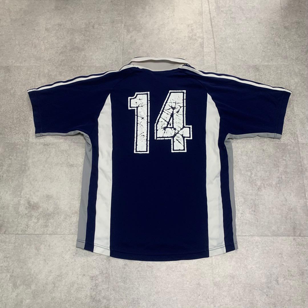 90s OLD adidas 日本製 サッカーシャツ vintage TEE