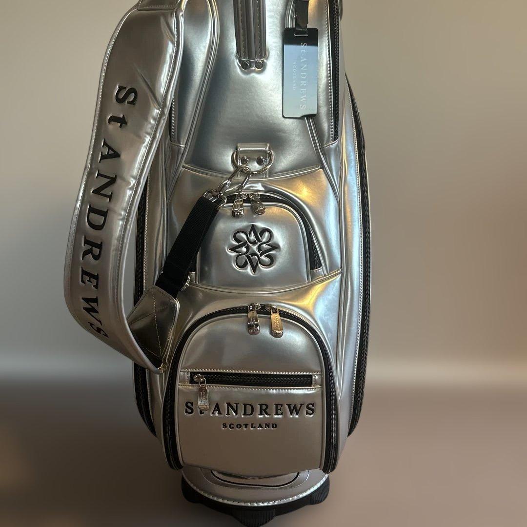 《新品》St ANDREWS シルバー キャディバッグ✨