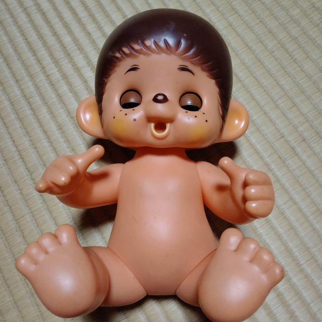 大越玩具　ソフビ　モンチッチ風　大助くん風　スリープアイ　昭和