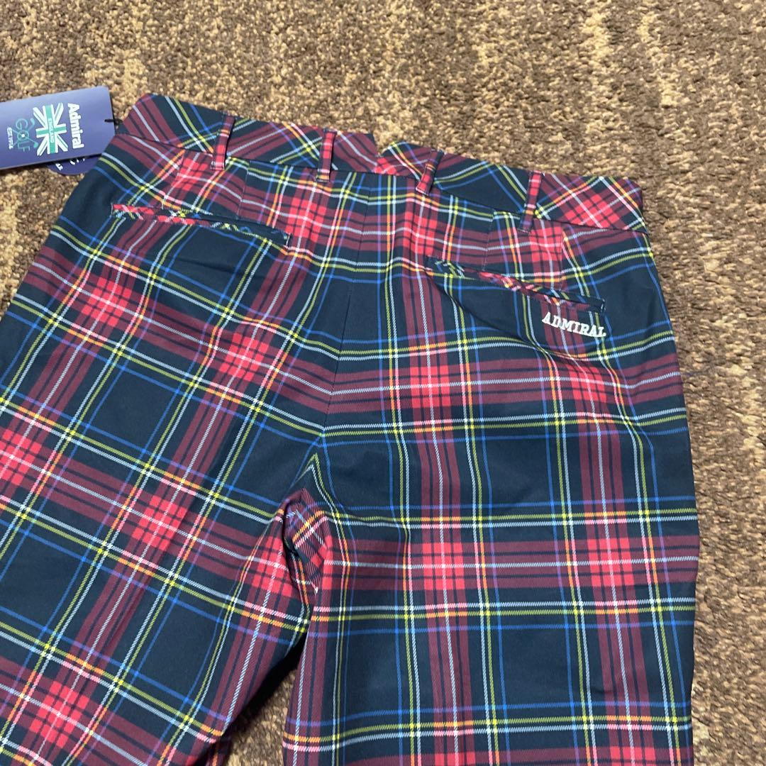 新品未使用タグ付ADMIRAL GOLF メンズ パンツ チェック柄 M