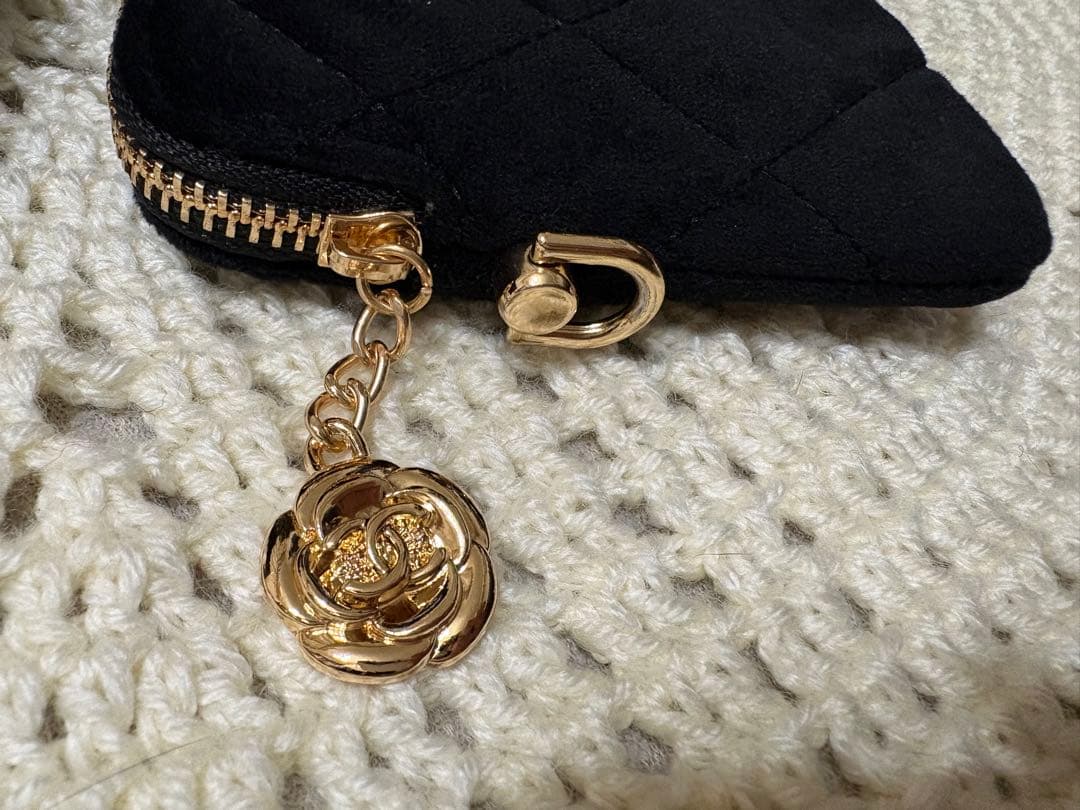 CHANEL ノベルティ　ベルベット　ポーチ　ポシェット　ショルダーバッグ