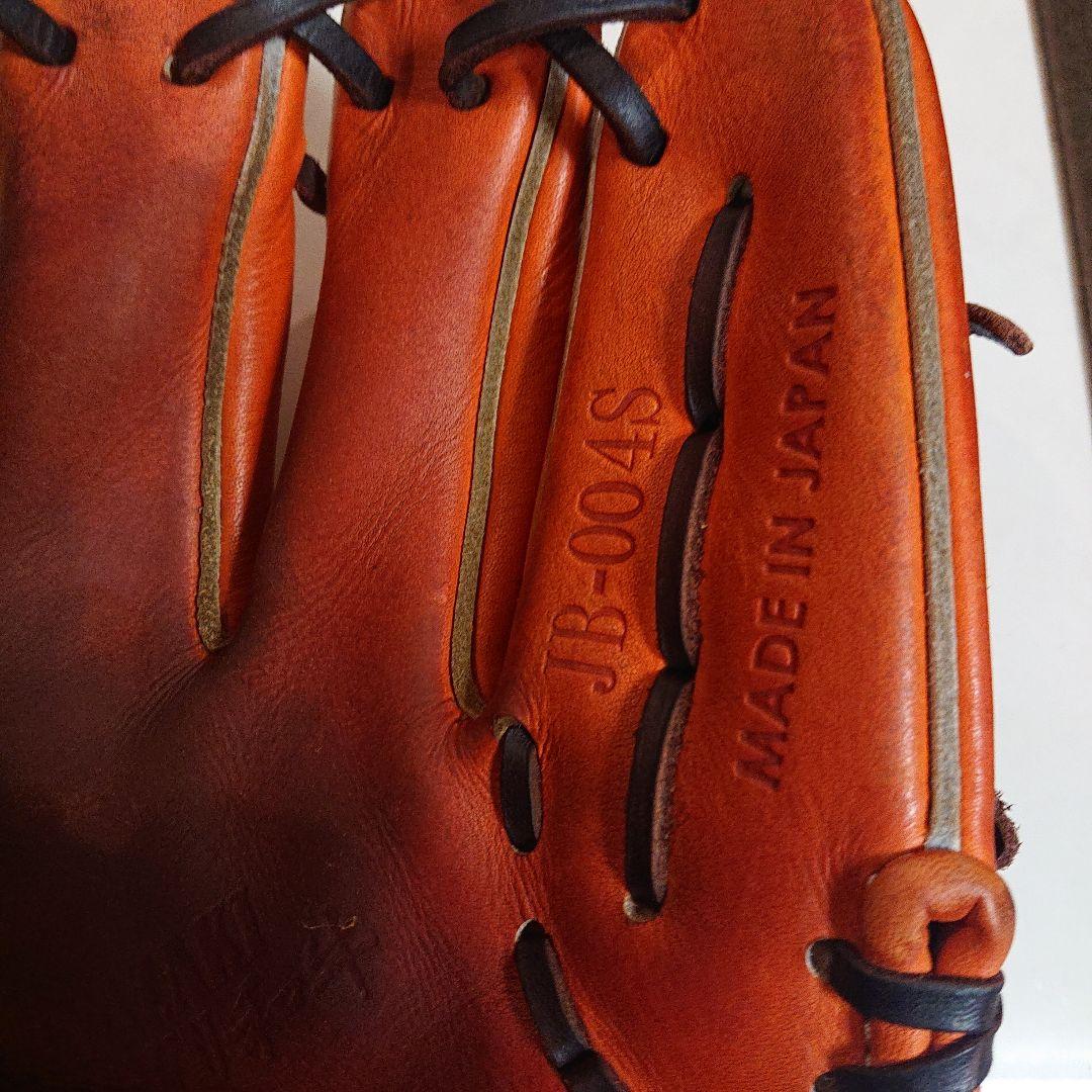 和牛JB オレンジ レザー 硬式野球グローブ