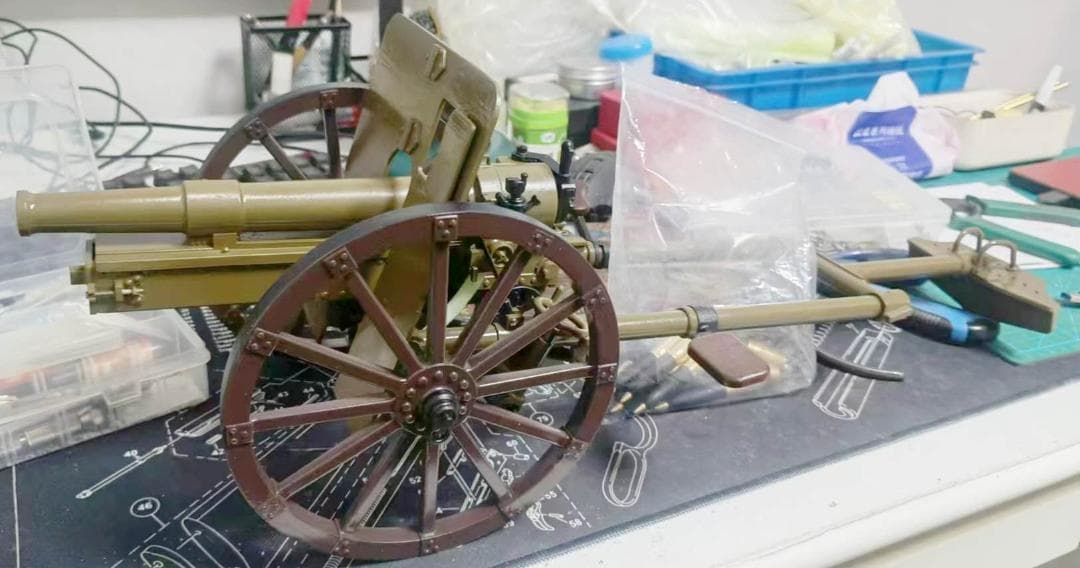 １/6スケール　手作　四一式山砲　模型レプリカ　新品