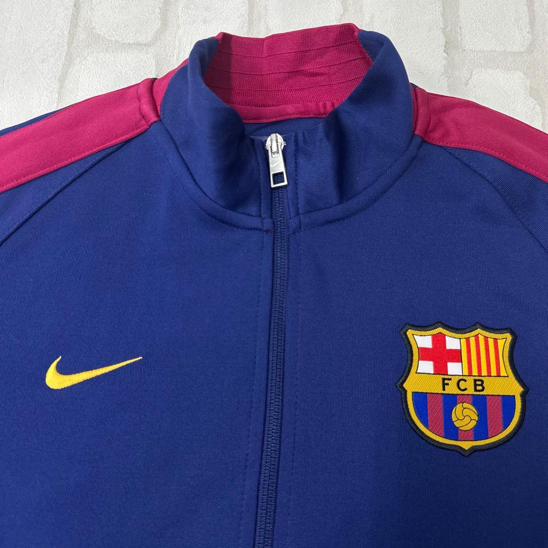 FC バルセロナ 14-15 ナイキ NIKE スウォッシュ 刺繍 ジャージ M