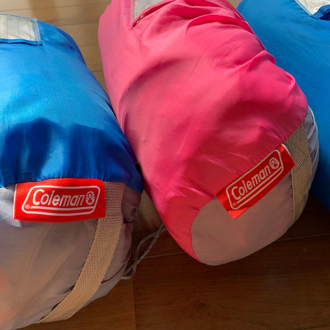 美品　Coleman 寝袋セット　シェラフ　キャンプ　防災