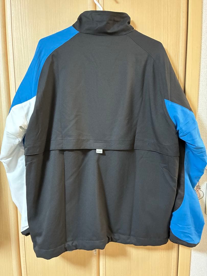 超美品 YONEX ユニウィンドウォーマーシャツ 裏地付 M マリンブルー