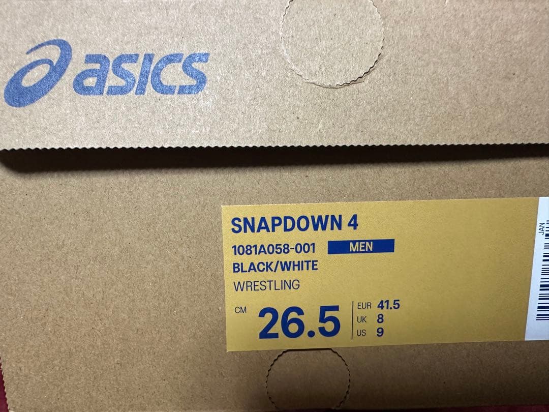 ASICS SNAPDOWN 4 ブラック/ホワイト 26.5cm