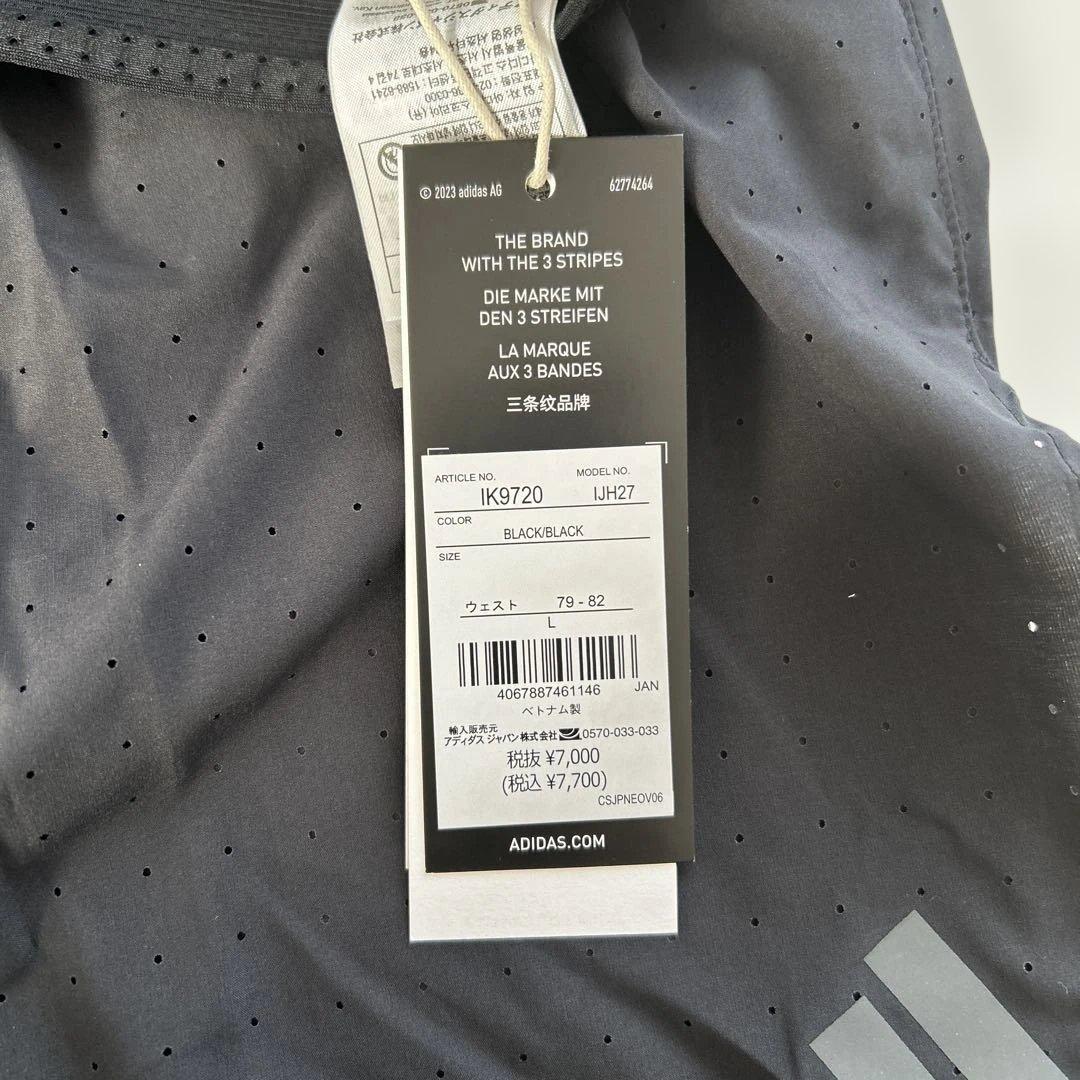 新品未使用　アディダス　アディゼロ　メンズショートパンツ　インナー付き　ラン