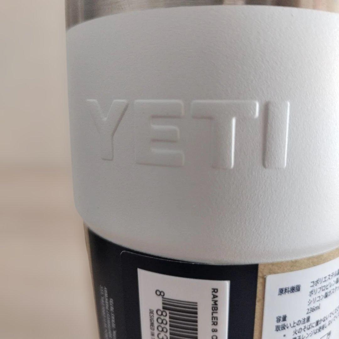 新品未使用 YETI Rambler 8oz Cup ブラック&ホワイト