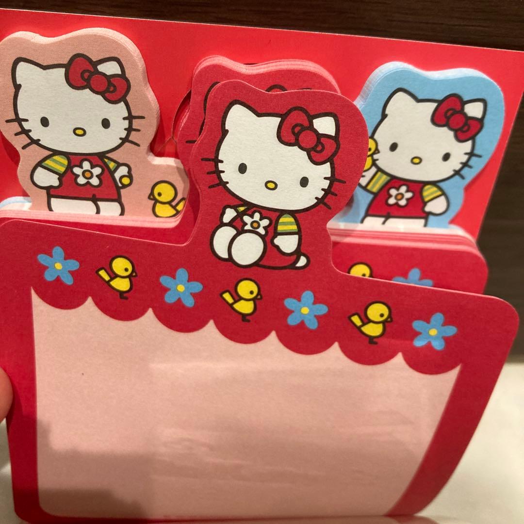 レトロ《1998年ハローキティ メモ帳》Hello Kitty☆便箋☆海外限定