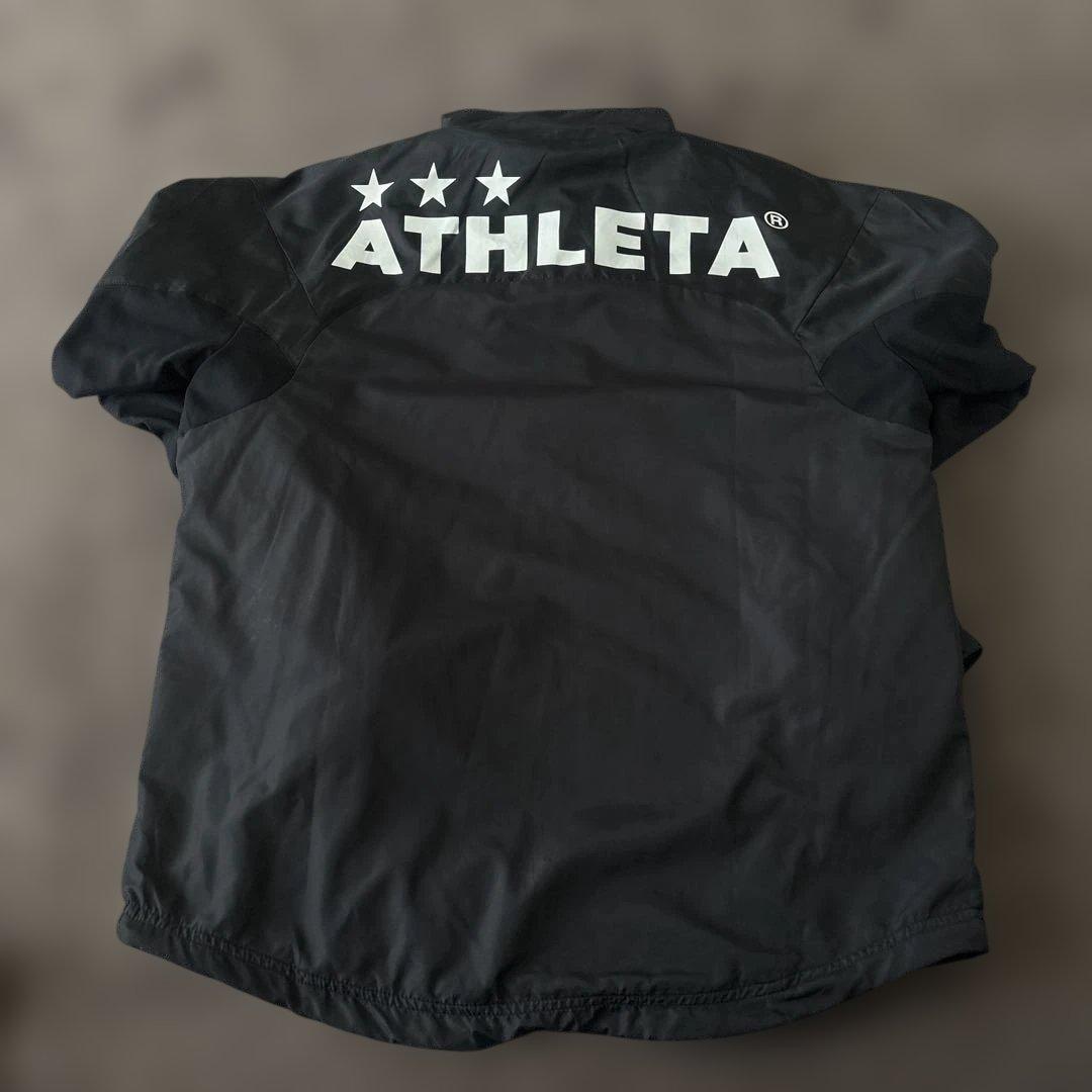 ま*ん様 ATHLETA ピステ上下 グレー　セットアップ　ナイロン　フットサル
