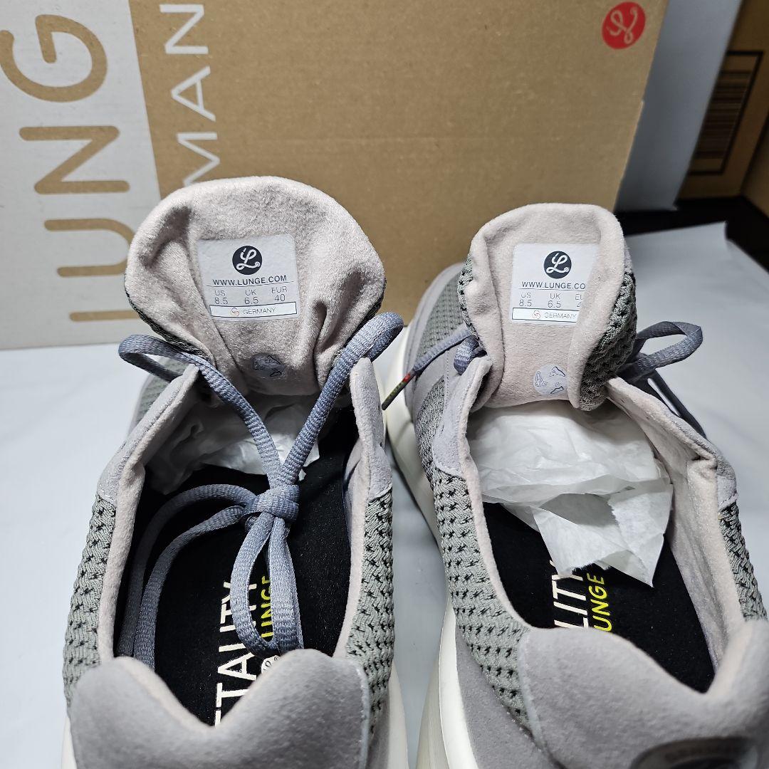 LUNGE Vivo Runメンズ ランニングシューズ Sliver/White