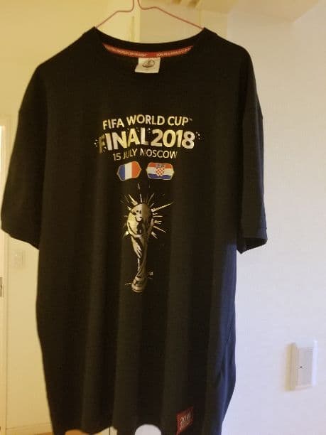 ロシアワールドカップ決勝　会場限定　日付 カード入り　Tシャツ S・M・Lサイズ