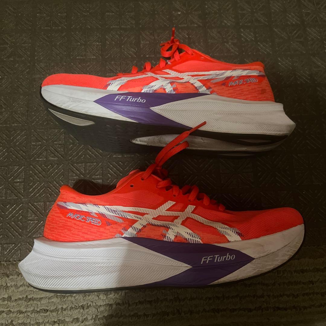 ASICS MAGIC SPEED4 26.5cm フラッシュレッド ランニング