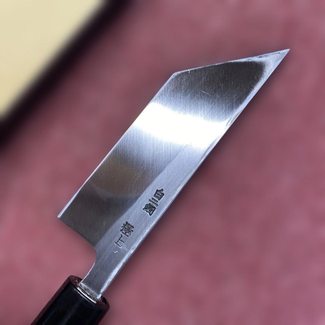 白ニ鋼　うなぎ裂き包丁　120㎜　4寸