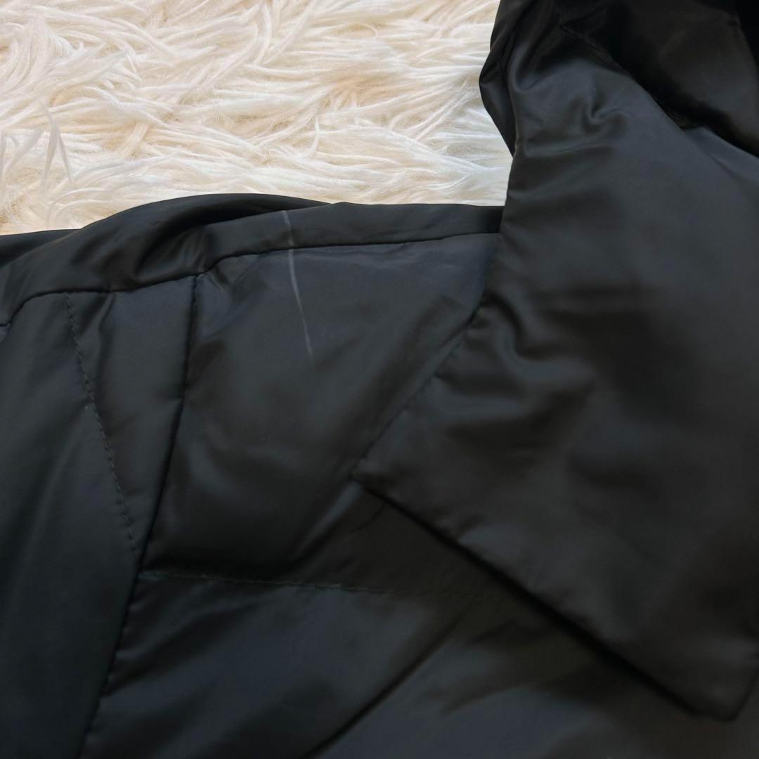【美品】PUMA　プーマ　ダウン　2way ベンチコート　ロング　黒　サイズ感L