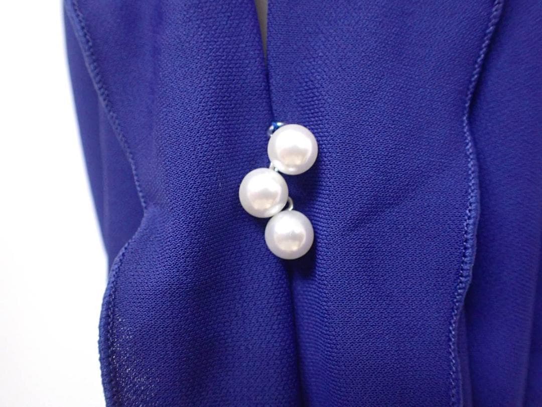 B885★美品★【チャコット】群青色/レース/ドルマン/トップス☆社交ダンス