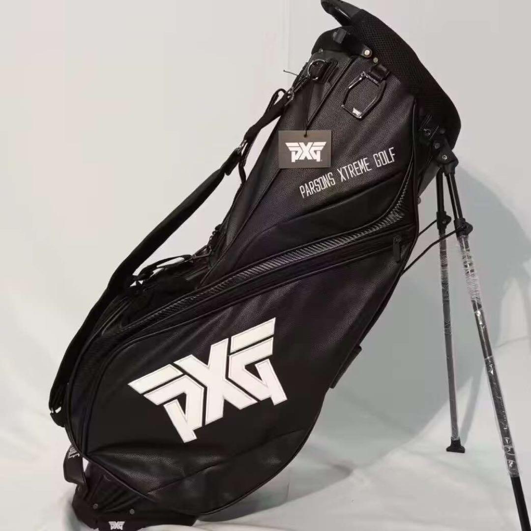 PXG ゴルフ キャディバッグ ゴルフバッグ クラブケース ブラック 男女兼用