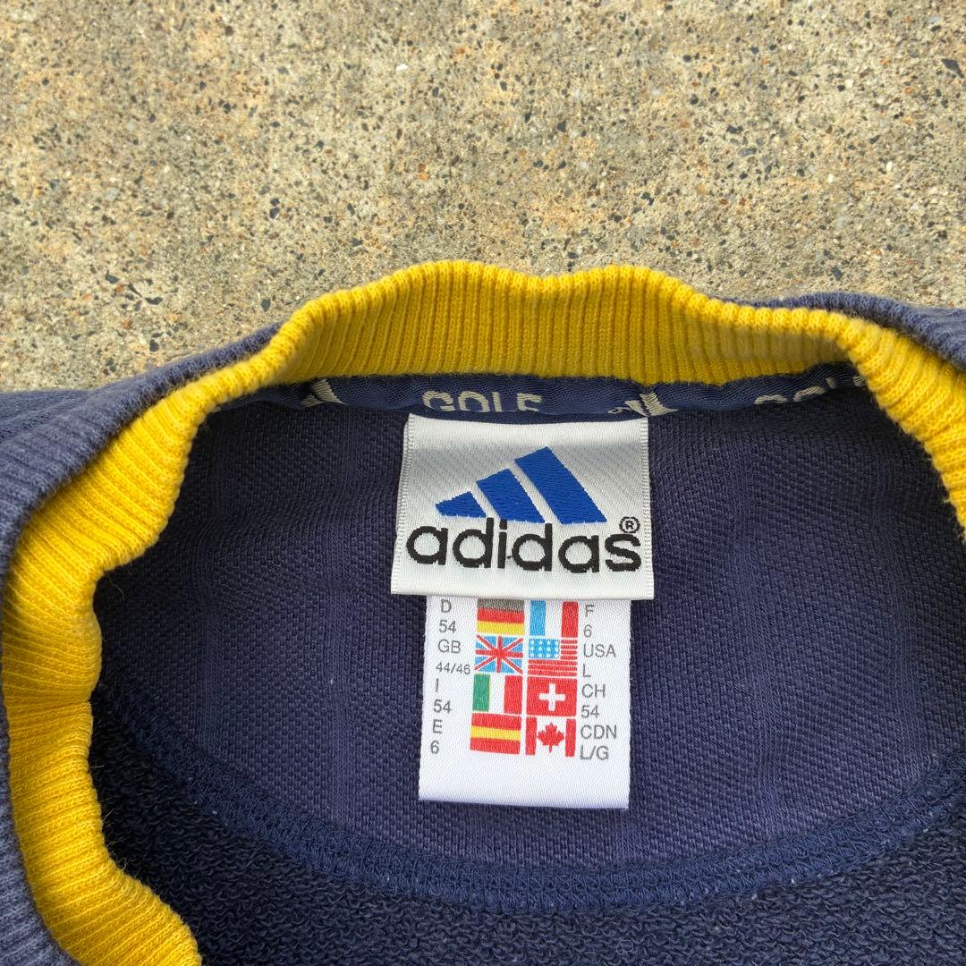 90s adidas golf vintage スウェット　ネイビー　L