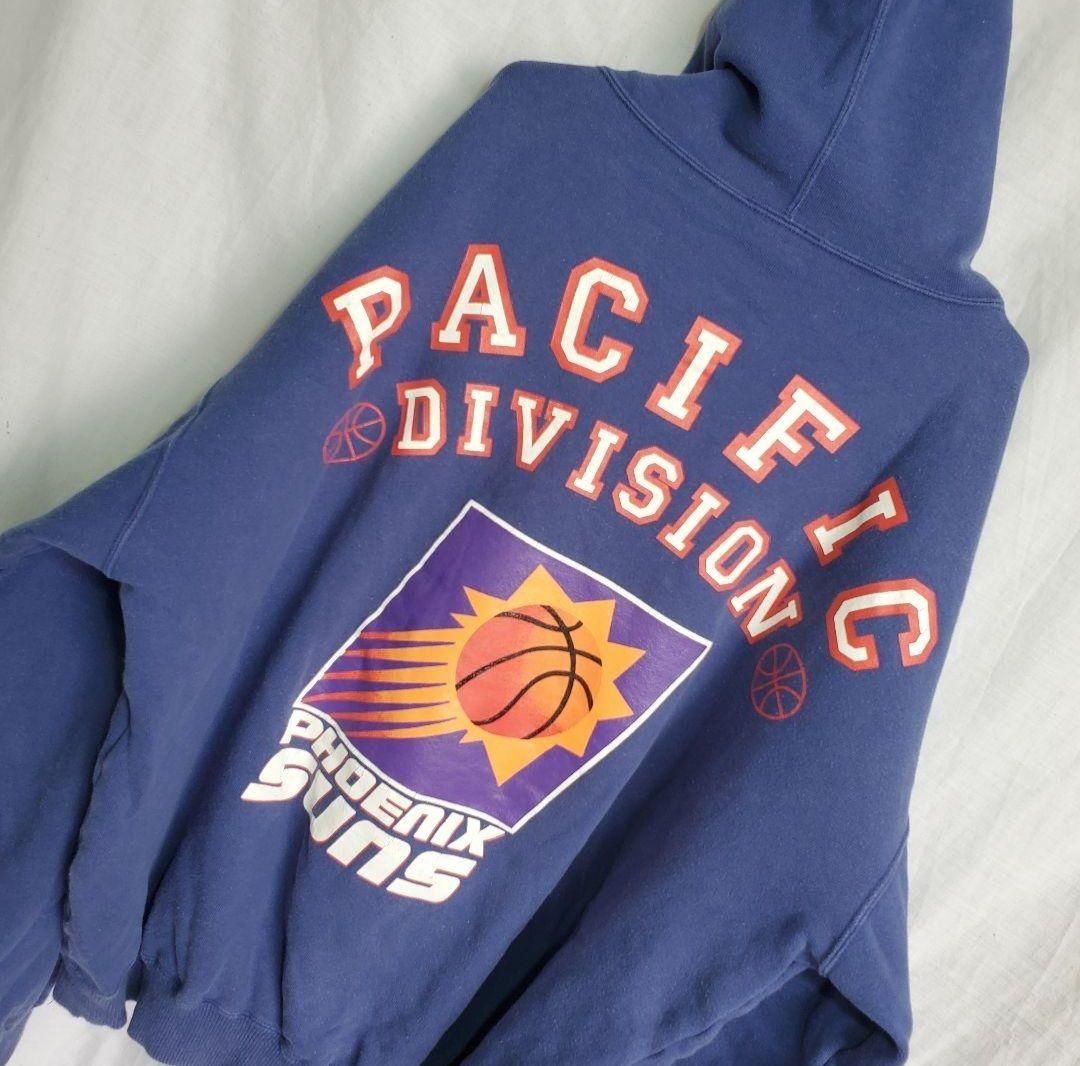 90s NBA フェニックスサンズ スウェットパーカー デカロゴ バスケ 昔