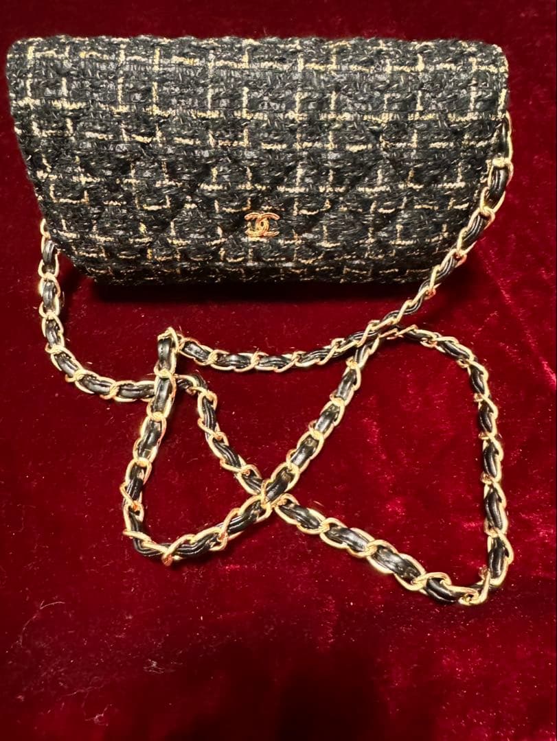 CHANEL ツイード ショルダー バッグ