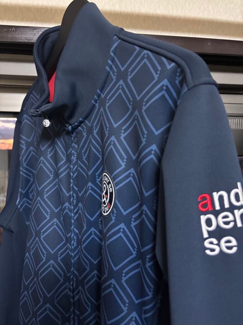 【美品】and per se アンパスィ　ネイビー ジャケット 秋冬