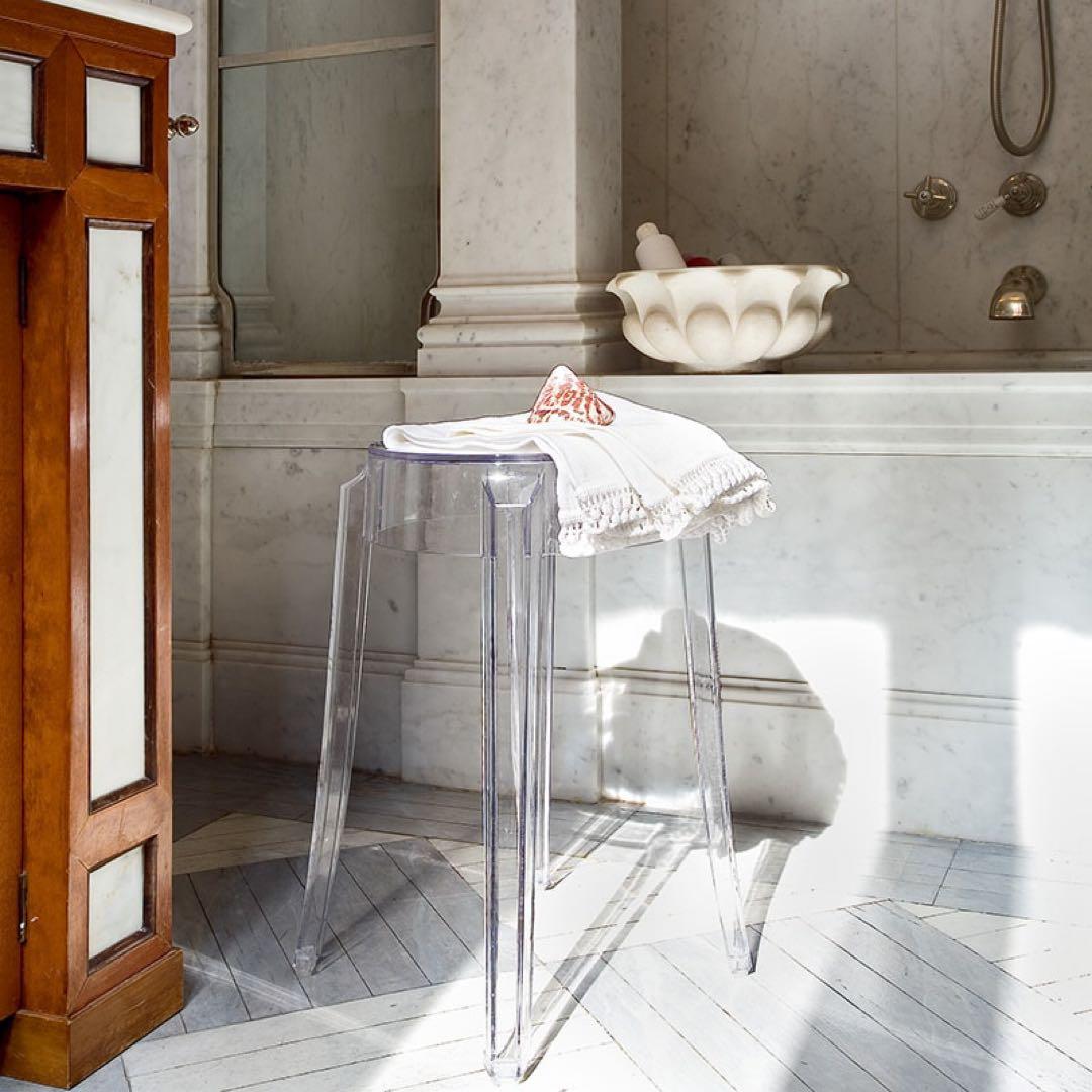 Kartell チャールズゴーストロー 透明 スツール【希少3脚セット】