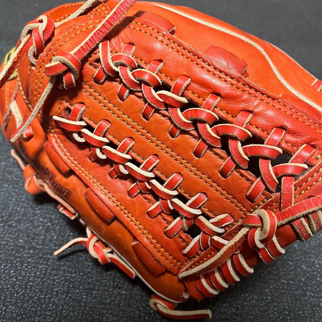 ZETT ゼット 大人用 軟式 野球 グローブ オレンジ 170