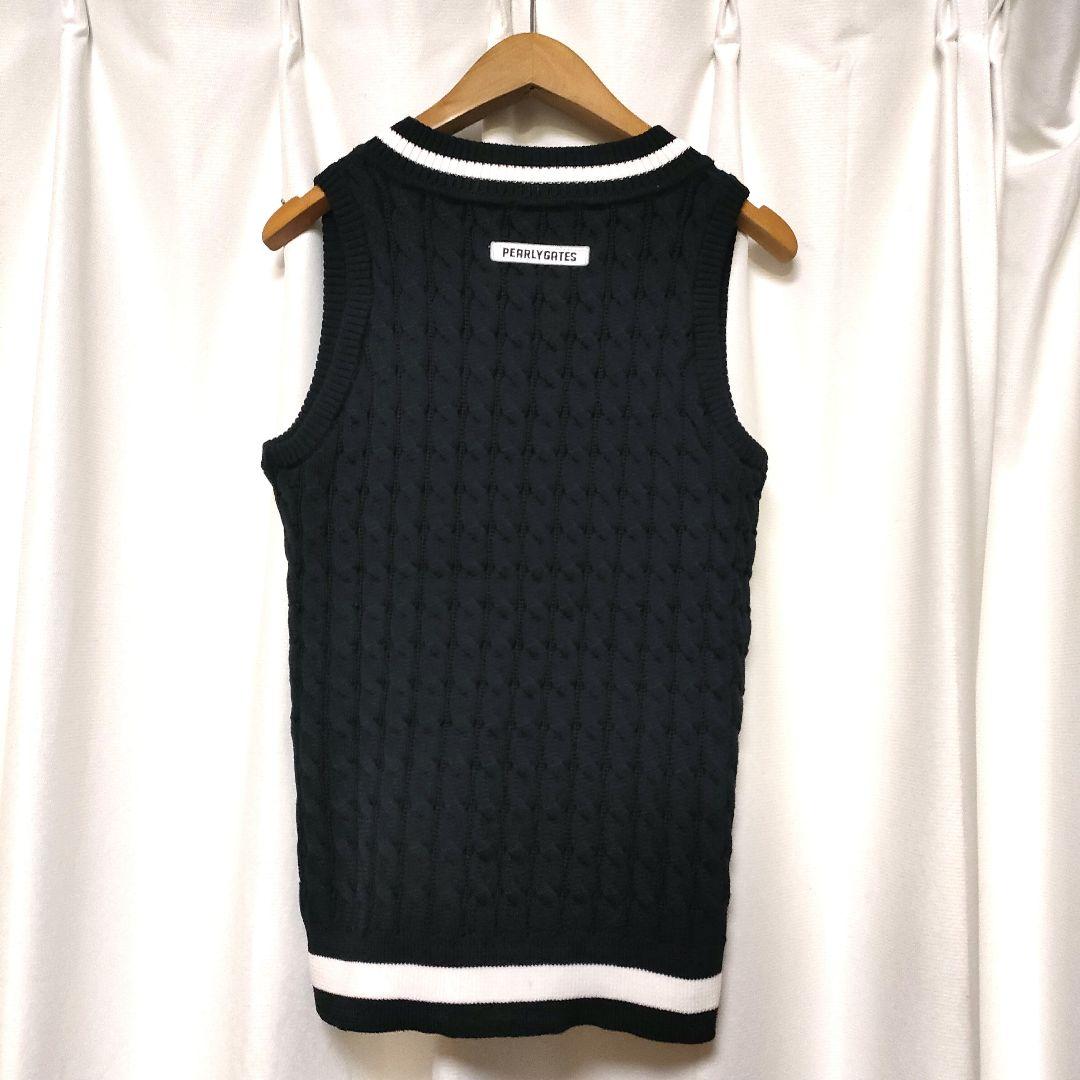 【未使用品】パーリーゲイツ Vネック ニットベスト ゴルフウェア