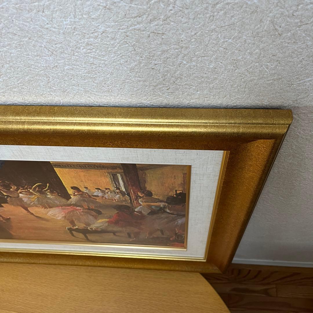 エドガー・ドガ　「 バレエ教室 」　ダンスレッスン 複製画　油彩画　ダンス教室