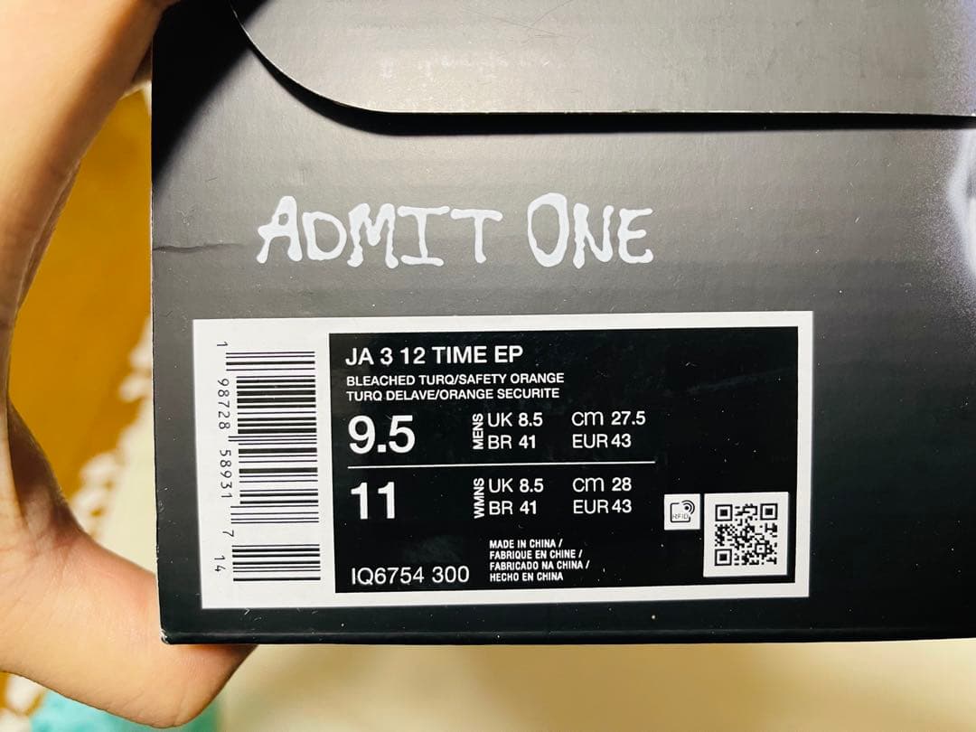日本未発売　JA3 EP “12 Time” IQ6754-300 27.5CM
