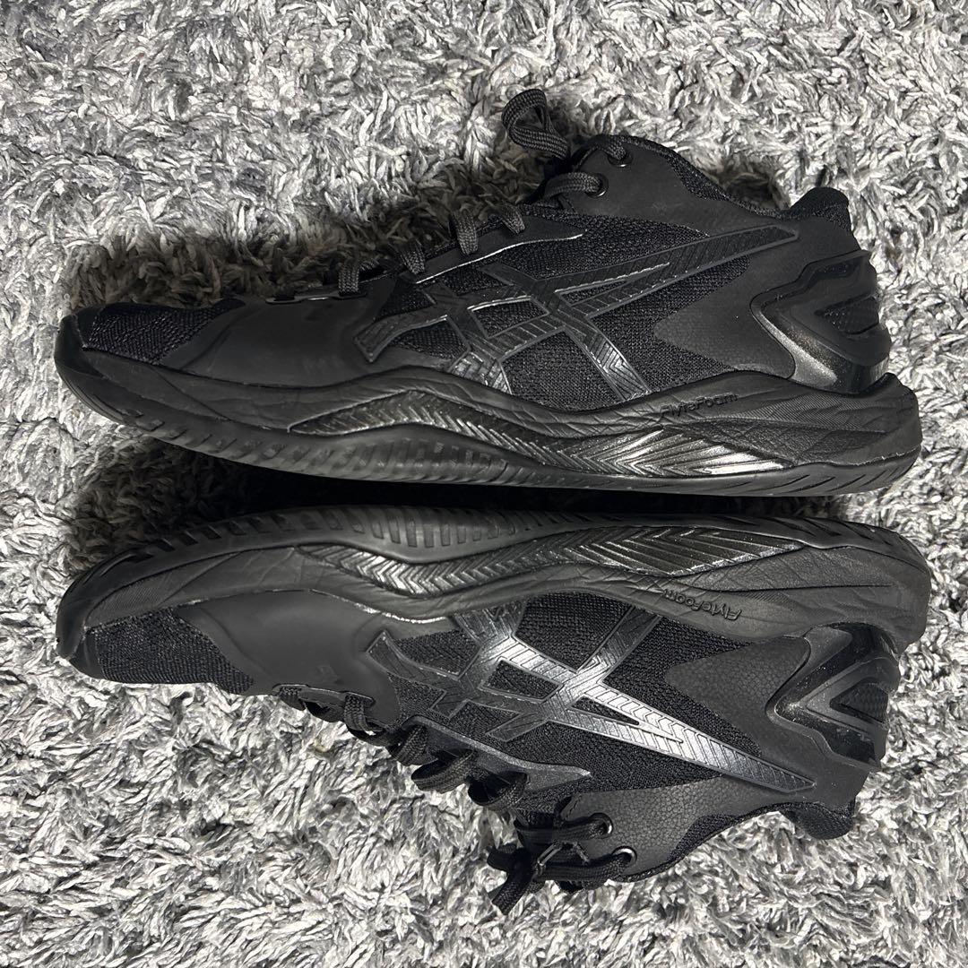 数回使用 ASICS GELBURST 黒 26cm バッシュ ゲルバースト