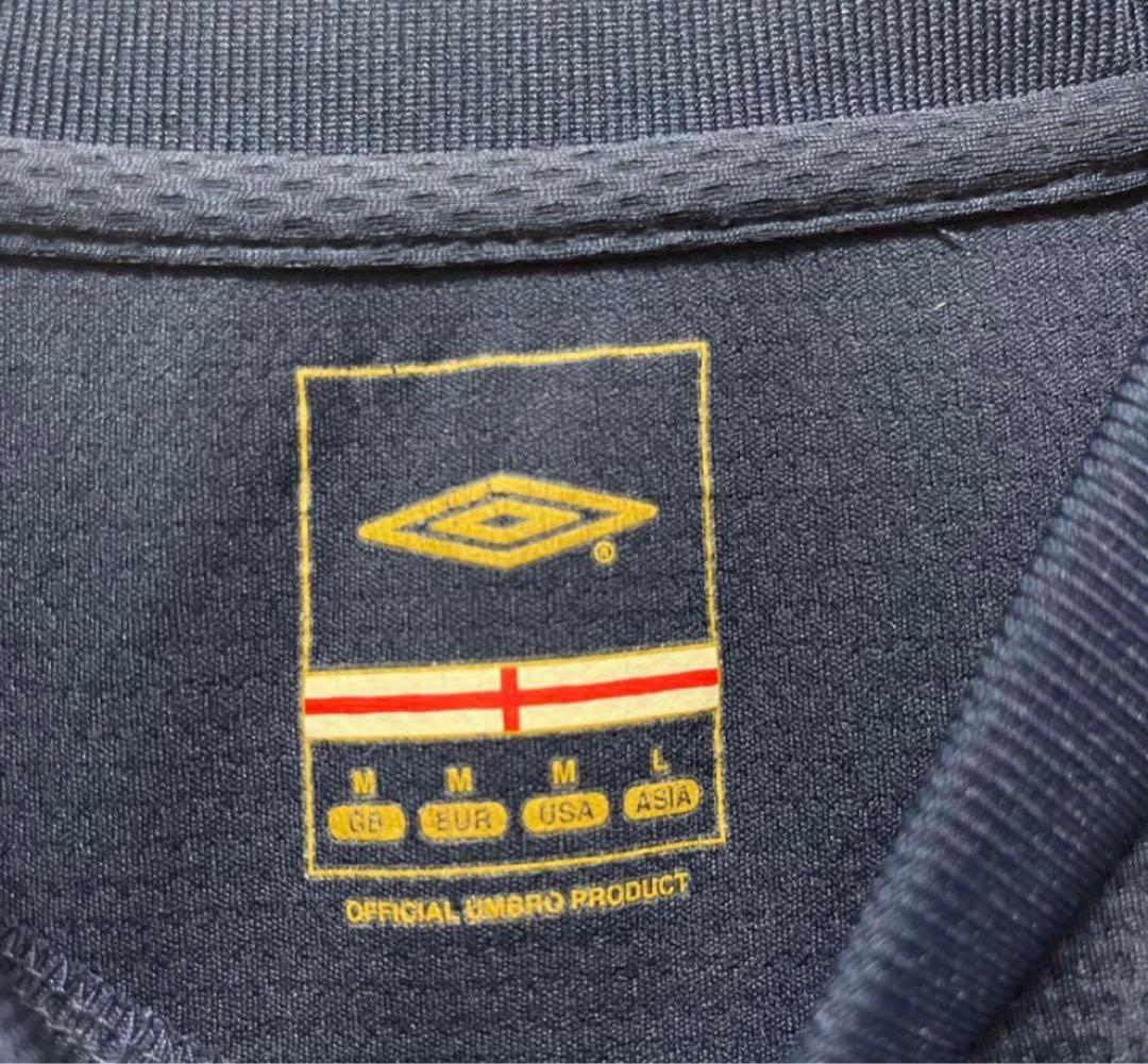 アンブロ イングランド代表 ゲームシャツ Tシャツ 半袖 L 刺繍ロゴ ワッペン