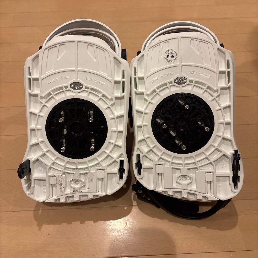 DRAKE スノーボードビンディング ホワイト　L