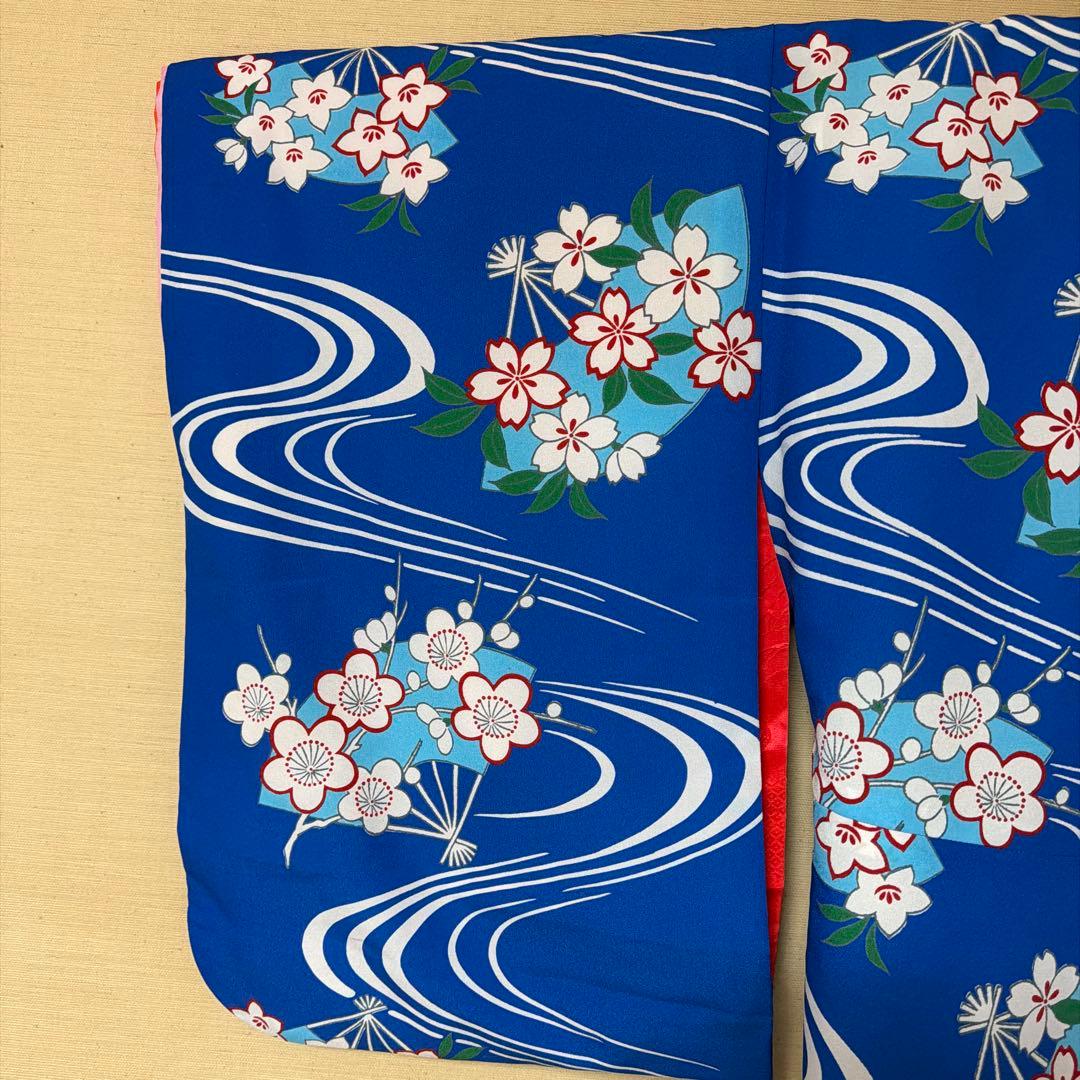 【美品】【高級】舞踊用 流水桜 引きずり Kimono