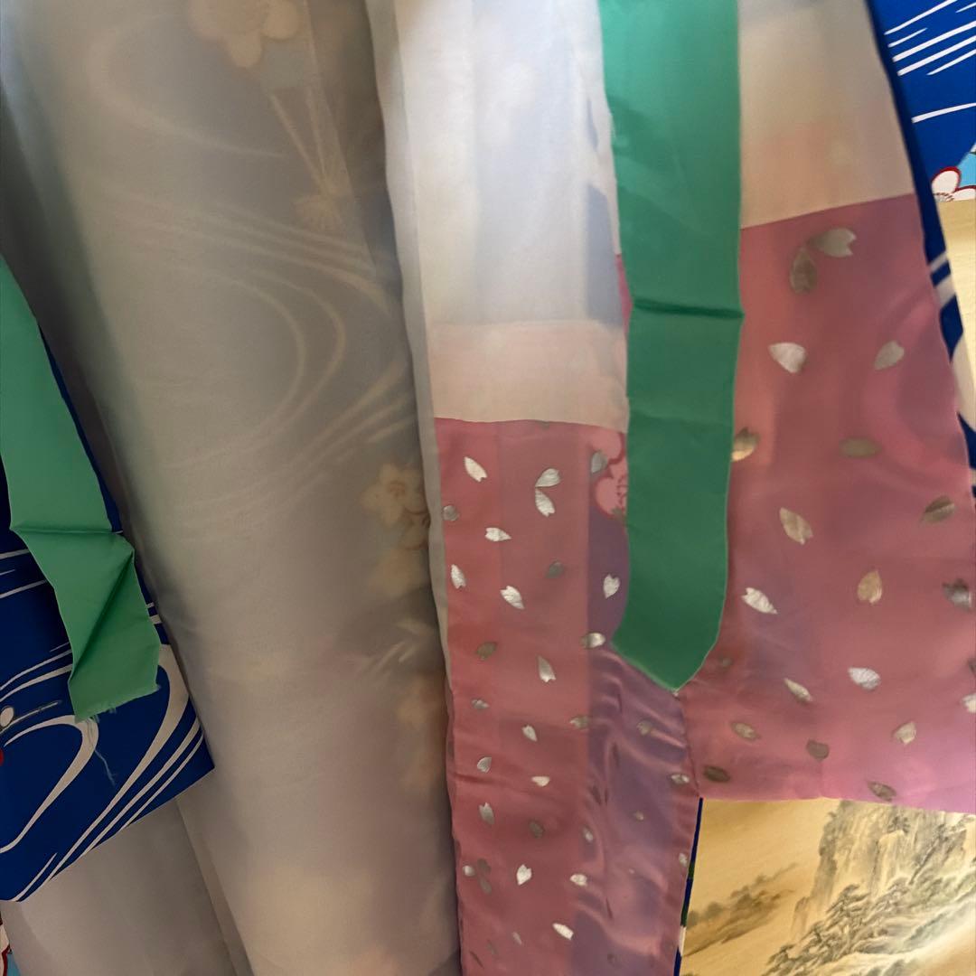 【美品】【高級】舞踊用 流水桜 引きずり Kimono