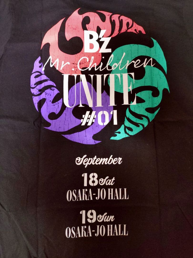 【一回着用】【美品】【Lサイズ】【B'z✖Mr.Children】【UNITE】