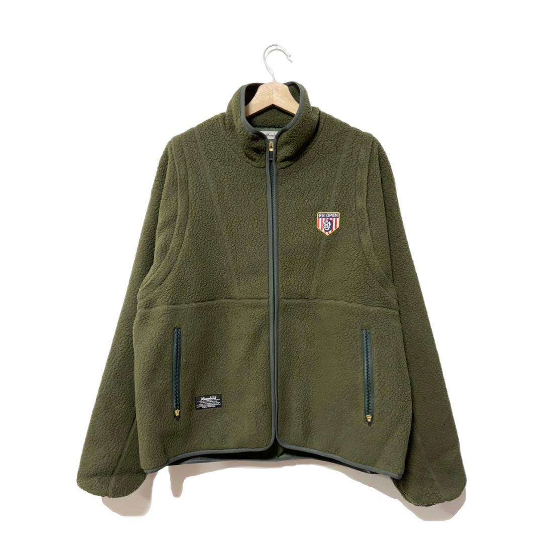 新品 ラッセルノ 2WAY ボアフリース ジャケット グリーン L 5 ベスト