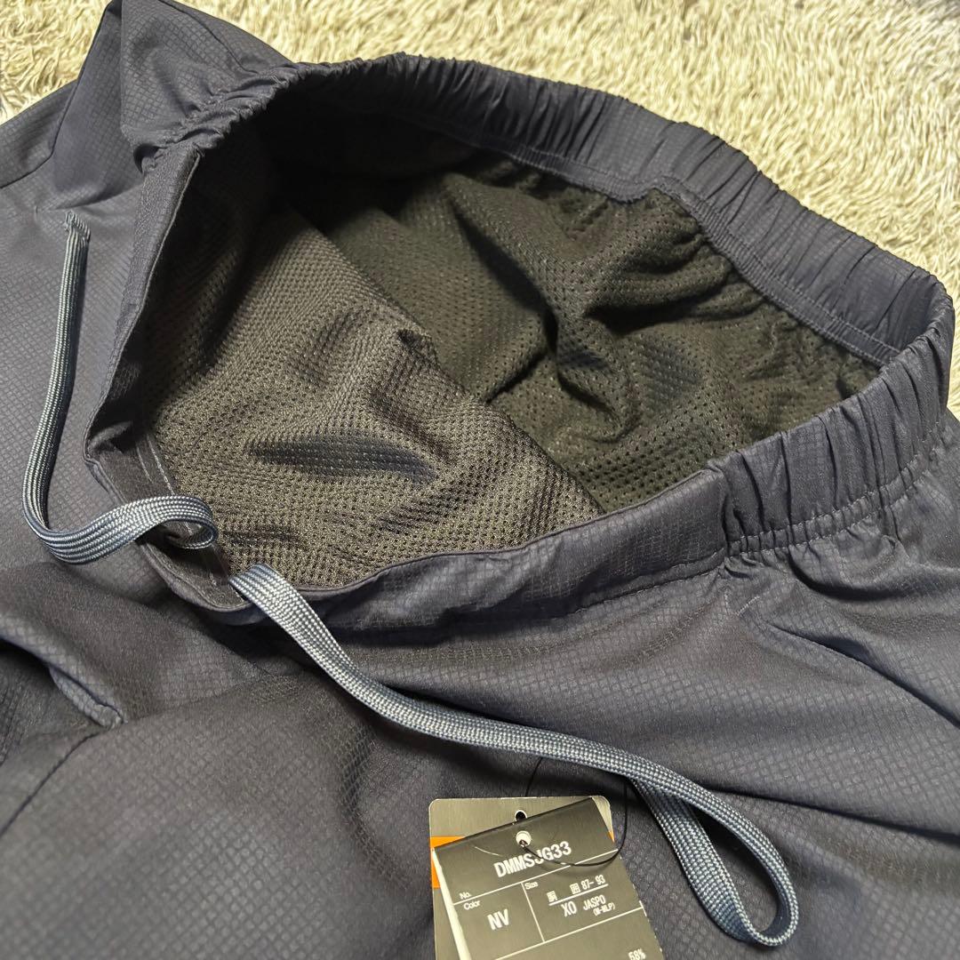 ■新品■　デサント　メンズ2XL　ロングパンツ　ネイビー ナイロンパンツ